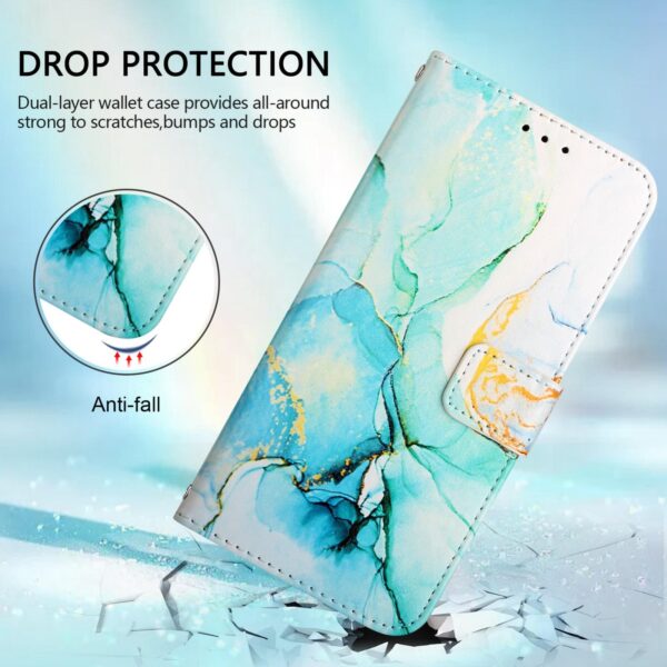 Xiaomi Redmi Note 15 Pro 5G PT003 Marble Pattern Flip Leather Green-Θήκη Βιβλίο
