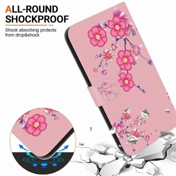Xiaomi Redmi Note 15 4G / 5G/ Poco M8 5G Crystal Texture Colored Leather Cherry Blossoms Drawing-Θήκη Βιβλίο