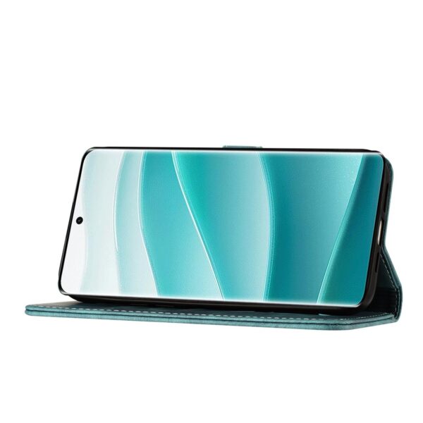 Xiaomi Redmi Note 15 4G / 5G Butterfly Cat Embossing Flip Leather Wathet-Θήκη Βιβλίο