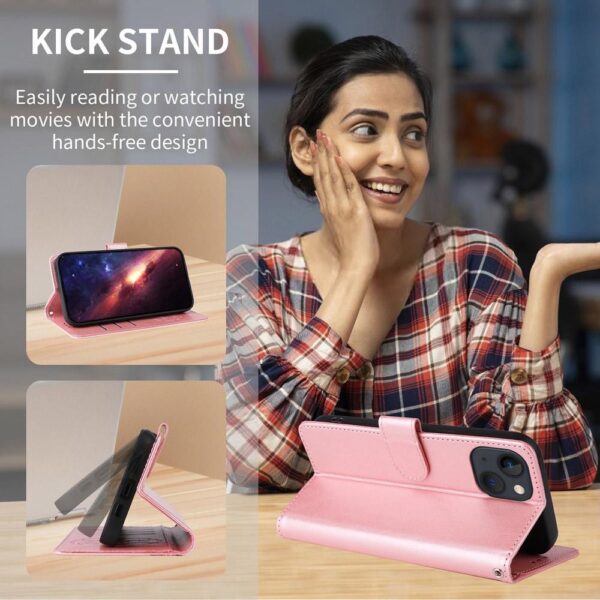 Xiaomi Redmi Note 15 Pro 4G Embossed Butterfly Flowers Leather Rose Gold-Θήκη Βιβλίο