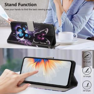 Xiaomi Redmi Note 15 5G / 4G Color Pattern Leather Two Butterflies Drawing-Θήκη Βιβλίο