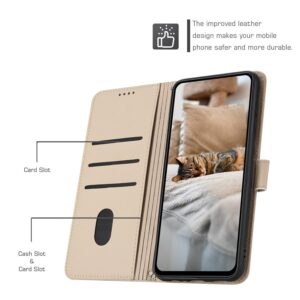 Xiaomi Redmi Note 15 Pro+ 5G Embossed Kitten Leather with Lanyard Beige-Θήκη Βιβλίο