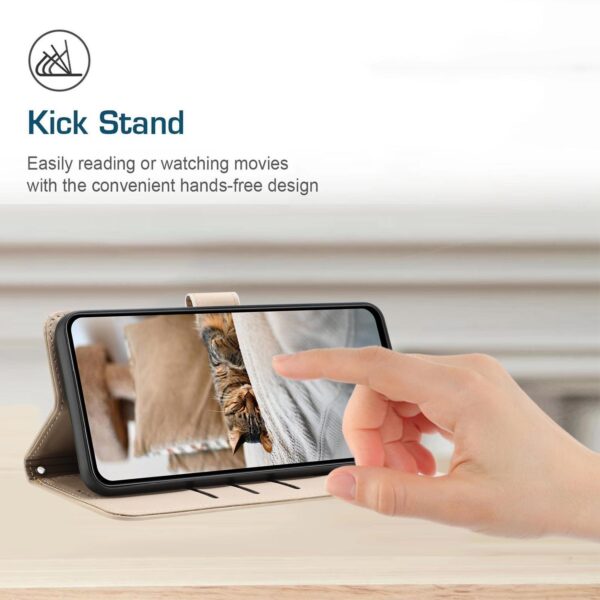 Xiaomi Redmi Note 15 Pro+ 5G Embossed Kitten Leather with Lanyard Beige-Θήκη Βιβλίο