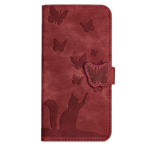 Xiaomi Redmi Note 15 Pro+ 5G Butterfly Cat Embossing Flip Leather Red-Θήκη Βιβλίο Xiaomi Redmi Note 15 Pro+ 5G Butterfly Cat Embossing Flip Leather Red-Θήκη Βιβλίο