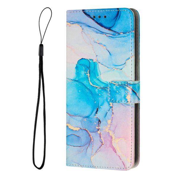 Xiaomi Redmi Note 15 5G / 4G Painted Marble Pattern Leather Pink Green-Θήκη Βιβλίο
