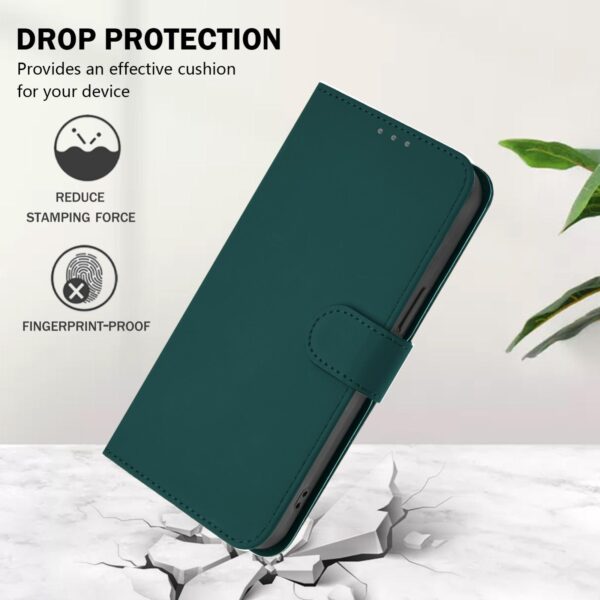 Xiaomi Redmi Note 15 Pro 5G Skin Feel Solid Color Leather with Lanyard Dark Green-Θήκη Βιβλίο