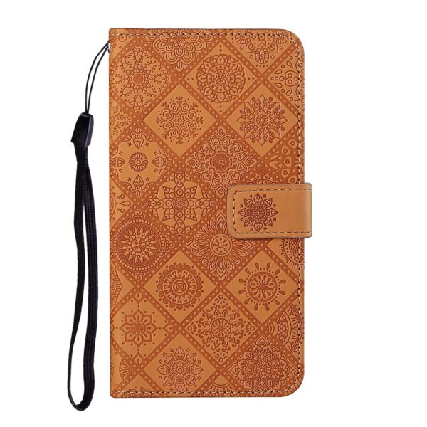 Xiaomi Redmi Note 15 Pro 5G Ethnic Style Embossed Pattern Leather Brown-Θήκη Βιβλίο
