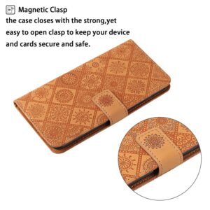 Xiaomi Redmi Note 15 Pro 5G Ethnic Style Embossed Pattern Leather Brown-Θήκη Βιβλίο