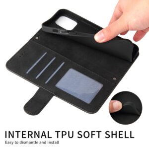 Xiaomi Redmi Note 15 Pro 5G Skin Feel Life Tree Metal Button Leather Black-Θήκη Βιβλίο