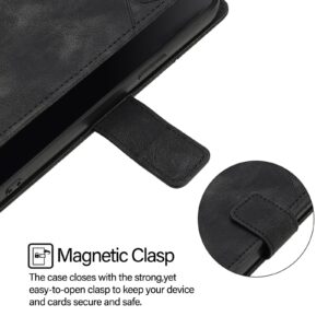 Xiaomi Redmi Note 15 Pro+ 5G Skin-feel Embossed Leather Black-Θήκη Βιβλίο