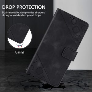 Xiaomi Redmi Note 15 Pro+ 5G Skin-feel Embossed Leather Black-Θήκη Βιβλίο