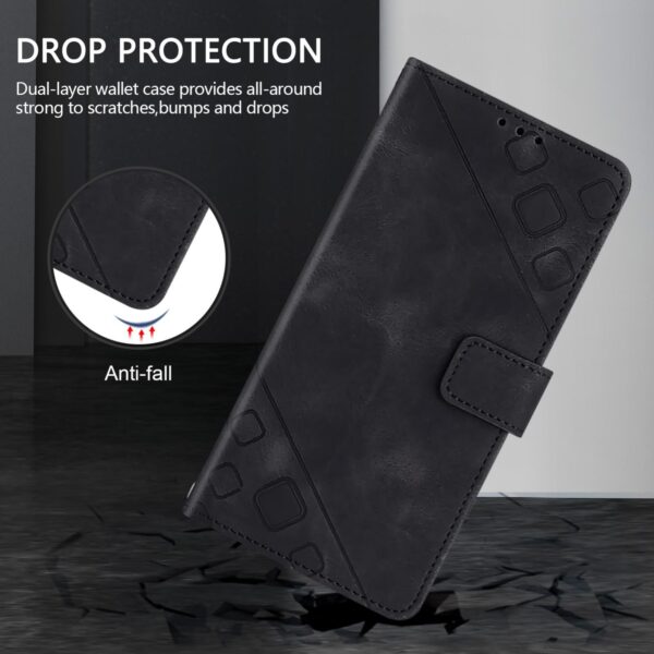 Xiaomi Redmi Note 15 Pro+ 5G Skin-feel Embossed Leather Black-Θήκη Βιβλίο