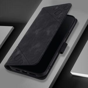 Xiaomi Redmi Note 15 Pro+ 5G Skin-feel Embossed Leather Black-Θήκη Βιβλίο