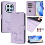 Xiaomi Redmi Note 15 4G / 5G Smile Embossing RFID Leather Light Purple-Θήκη Βιβλίο