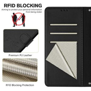 Xiaomi Redmi Note 15 4G / 5G Smile Embossing RFID Leather Black-Θήκη Βιβλίο