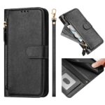 Xiaomi Redmi Note 15 Pro 5G Multi-Card Slots Zipper Wallet Leather Black-Θήκη Βιβλίο
