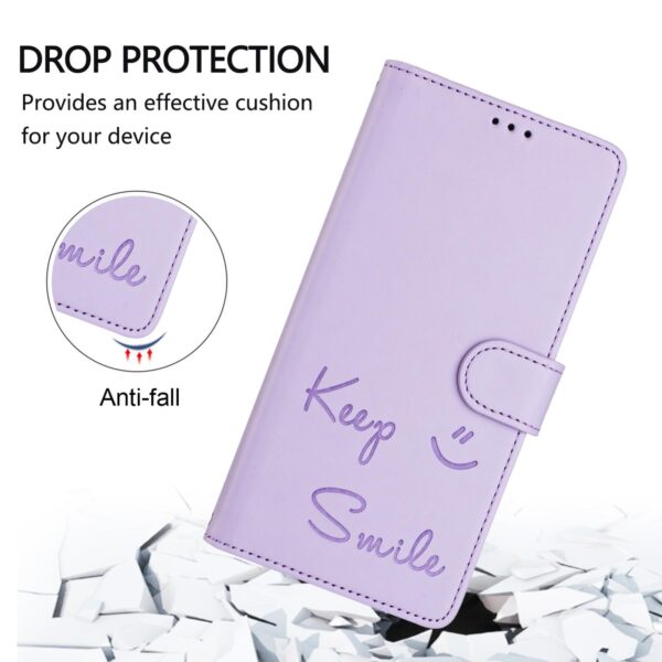 Xiaomi Redmi Note 15 Pro+ 5G Smile Embossing RFID Leather Light Purple-Θήκη Βιβλίο