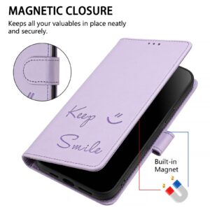 Xiaomi Redmi Note 15 Pro+ 5G Smile Embossing RFID Leather Light Purple-Θήκη Βιβλίο