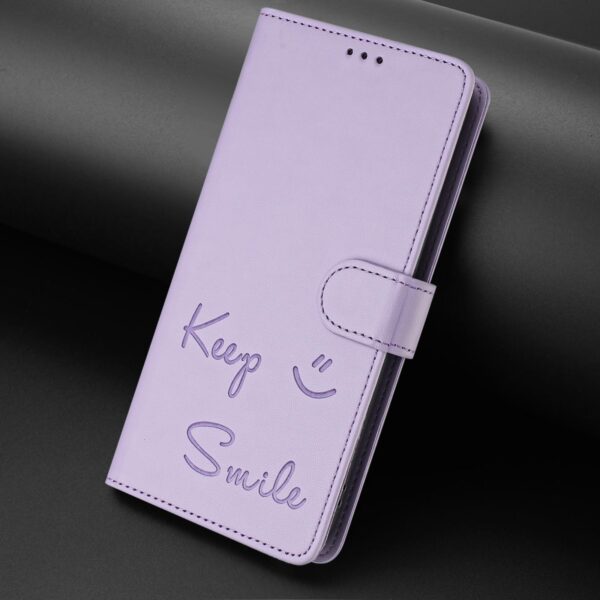 Xiaomi Redmi Note 15 Pro+ 5G Smile Embossing RFID Leather Light Purple-Θήκη Βιβλίο