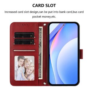 Xiaomi Redmi Note 15 Pro 5G Litter Panda Embossing RFID Leather with Lanyard Wine Red-Θήκη Βιβλίο