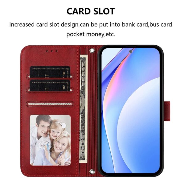 Xiaomi Redmi Note 15 Pro 5G Litter Panda Embossing RFID Leather with Lanyard Wine Red-Θήκη Βιβλίο