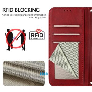 Xiaomi Redmi Note 15 Pro 5G Litter Panda Embossing RFID Leather with Lanyard Wine Red-Θήκη Βιβλίο