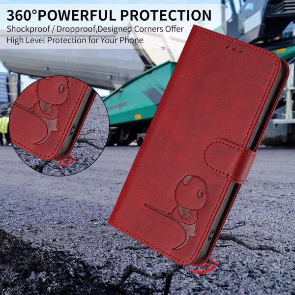 Xiaomi Redmi Note 15 Pro 5G Litter Panda Embossing RFID Leather with Lanyard Wine Red-Θήκη Βιβλίο