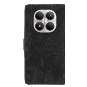 Xiaomi Redmi Note 15 Pro+ 5G Mandala Embossed Retro Frosted Leather Black-Θήκη Βιβλίο