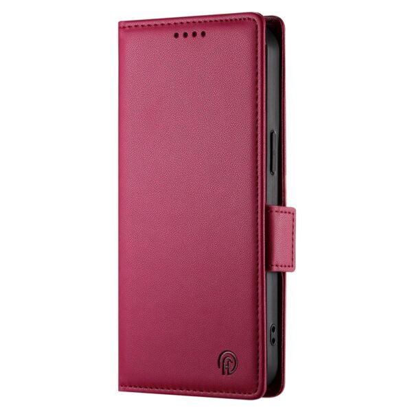 Xiaomi Redmi Note 15 Pro 4G Side Buckle Magnetic Frosted Leather Wine Red-Θήκη Βιβλίο Xiaomi Redmi Note 15 Pro 4G Side Buckle Magnetic Frosted Leather Wine Red-Θήκη Βιβλίο