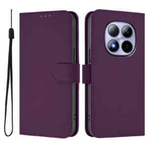 Xiaomi Redmi Note 15 Pro 5G Skin Feel Solid Color Leather with Lanyard Violet-Θήκη Βιβλίο