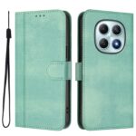 Xiaomi Redmi Note 15 5G / 4G / Poco M8 5G Line Splicing Buckle Retro Leather Mint-Θήκη Βιβλίο