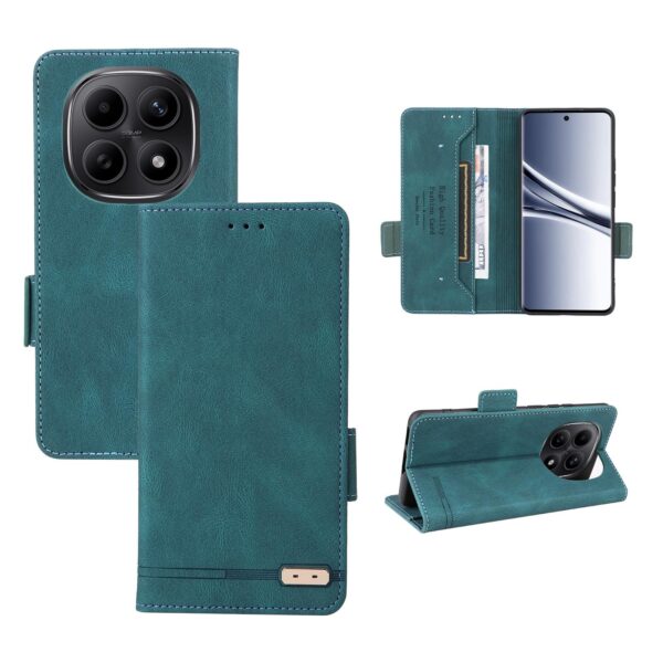 Xiaomi Redmi Note 15 5G / 4G/ Poco M8 5G Magnetic Clasp Leather Green-Θήκη Βιβλίο