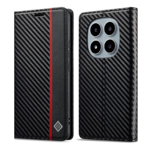 Lc.Imeeke XiaomiRedmi Note 15 Pro+ 5G Carbon Fiber Leather Vertical Black-Θήκη Βιβλίο