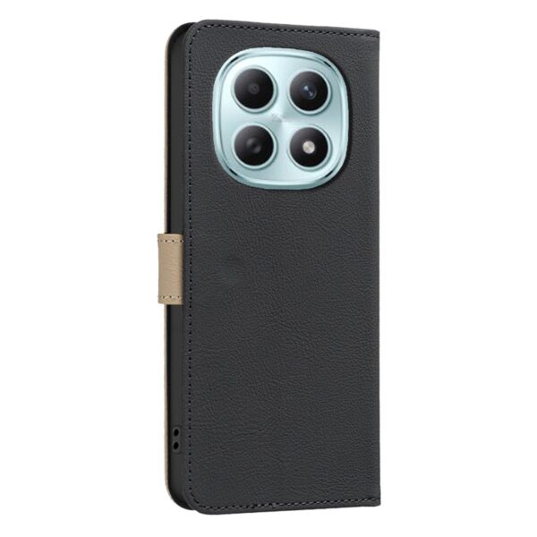 Binfen Xiaomi Redmi Note 15 5G Splicing Color Hollow Flower Pattern RFID Leather Black-Θήκη Βιβλίο