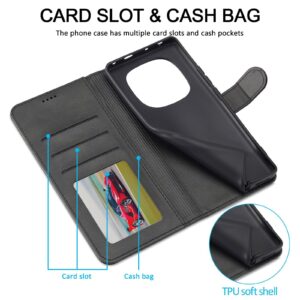 Lc. Imeeke Xiaomi Redmi Note 15 Pro 4G Calf Texture Leather Black-Θήκη Βιβλίο