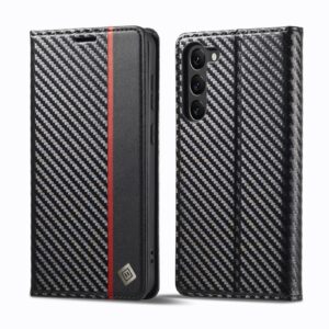Lc. Imeeke Xiaomi Redmi Note 15 4G / 5G Carbon Fiber Leather Vertical Black-Θήκη Βιβλίο