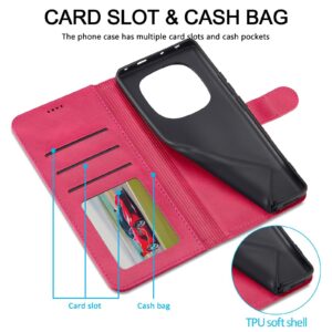 Lc. Imeeke Xiaomi Redmi Note 15 Pro 4G Calf Texture Leather Pink-Θήκη Βιβλίο