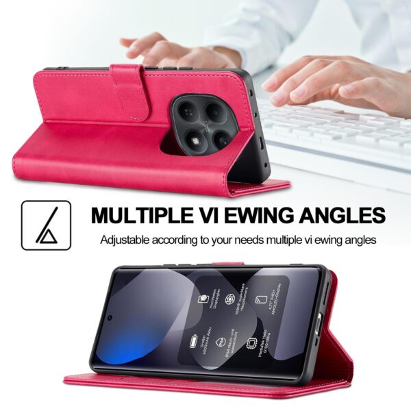 Lc. Imeeke Xiaomi Redmi Note 15 Pro 4G Calf Texture Leather Pink-Θήκη Βιβλίο