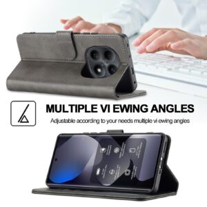 Lc. Imeeke Xiaomi Redmi Note 15 Pro+ 5G Calf Texture Leather Grey-Θήκη Βιβλίο