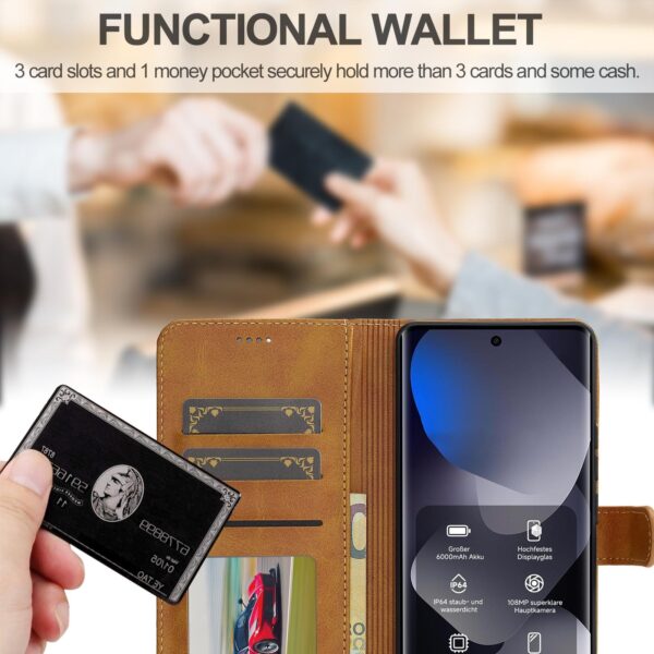 Lc.Imeeke Xiaomi Redmi Note 15 Pro+ 5G Calf Texture Leather Brown-Θήκη Βιβλίο