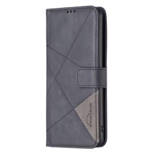 Binfen Xiaomi Redmi Note 15 5G Magnetic Buckle Rhombus Texture Leather Black-Θήκη Βιβλίο