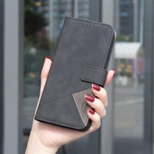 Binfen Xiaomi Redmi Note 15 5G Magnetic Buckle Rhombus Texture Leather Black-Θήκη Βιβλίο