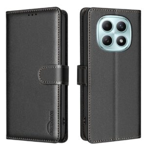 Binfen Xiaomi Redmi Note 15 Pro 4G Litchi Texture RFID Anti-theft Leather Black-Θήκη Βιβλίο