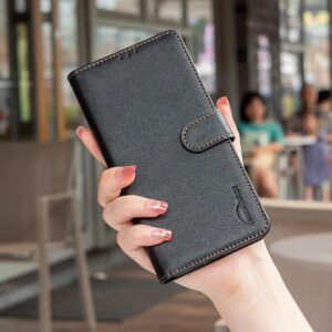 Binfen Xiaomi Redmi Note 15 Pro 4G Litchi Texture RFID Anti-theft Leather Black-Θήκη Βιβλίο