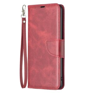 Binfen Xiaomi Redmi Note 15 5G Lambskin Texture Pure Color Flip Leather Red-Θήκη Βιβλίο