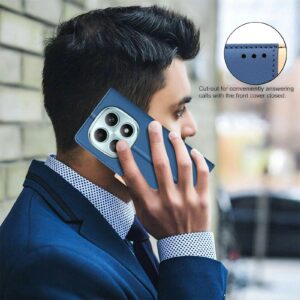 Binfen Xiaomi Redmi Note 15 Pro 4G Color Matching RFID Anti-theft Leather Blue-Θήκη Βιβλίο