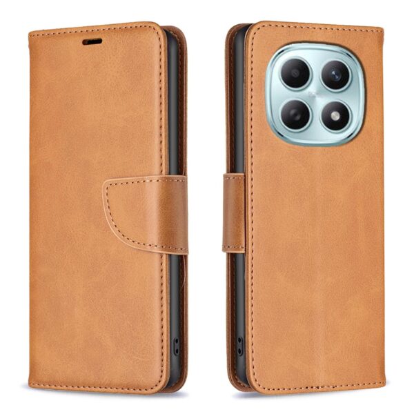 Binfen Xiaomi Redmi Note 15 5G Lambskin Texture Pure Color Flip Leather Yellow-Θήκη Βιβλίο