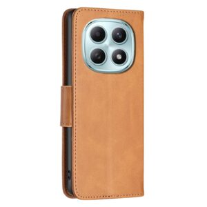 Binfen Xiaomi Redmi Note 15 5G Lambskin Texture Pure Color Flip Leather Yellow-Θήκη Βιβλίο