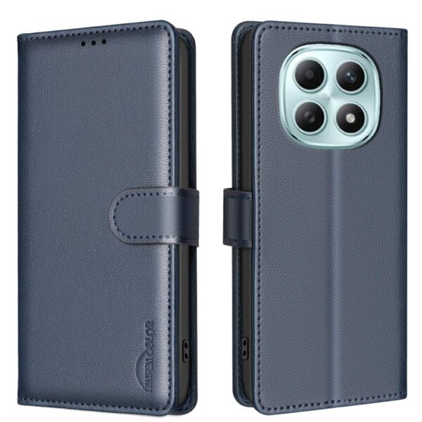 Binfen Xiaomi Redmi Note 15 Pro 4G Litchi Texture RFID Anti-theft Leather Blue-Θήκη Βιβλίο
