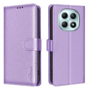 Binfen Xiaomi Redmi Note 15 Pro 4G Litchi Texture RFID Anti-theft Leather Purple-Θήκη Βιβλίο